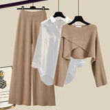 Tina – Set de Damă 3 Piese Confortabil din Material Moale cu Mâneci Lungi