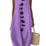 Pearl™ | Rochie Midi Violet Bloom