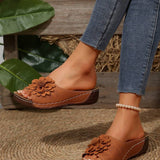 Nicoleta - Sandale cu decupaj floral confortabile