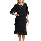 Rózsa | Rochie Midi Stratificată