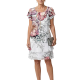 Éva | Rochie Midi Florală Unis