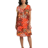 Irén | Rochie Midi Stratificată Multicoloră