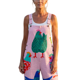 Sanna | Salopetă cu Motif de Cocor