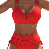 Claire® | Bikini Halagador cu Bragă de Talie Înaltă
