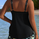 Lana® | Tankini cu dungi și șort de plajă din două piese