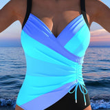 Costum de baie de lux cu imprimeu colorat