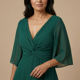 Lucia – Rochie din Șifon cu Decolteu în V