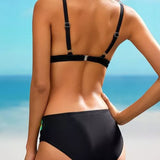 Mila | Bikini cu tăietură și degradé de culori