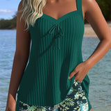 Lana® | Tankini cu dungi și șort de plajă din două piese
