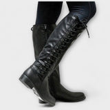 Karla - Botine elegante cu șireturi