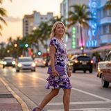 Ágota | Rochie Midi Ușoară cu Print Floral