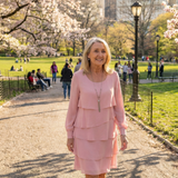 Tímea | Rochie Midi Stratificată Unis