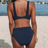 Hilde – Costum de baie simplu cu talie înaltă