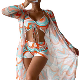 Luna® – Set de bikini din 3 piese cu imprimeu