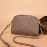 Cora | Belle mini geantă crossbody din piele ecologică cu model crocodil