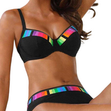 Mila | Bikini cu tăietură și degradé de culori