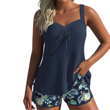 Lana® | Tankini cu dungi și șort de plajă din două piese
