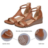 Iulia - Sandale Ortopedice Confortabile cu Toc Wedge
