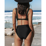 Hilde – Costum de baie simplu cu talie înaltă