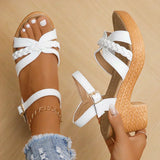 Viorica - Sandale Confortabile Cu Toc Bloc