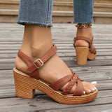 Viorica - Sandale Confortabile Cu Toc Bloc