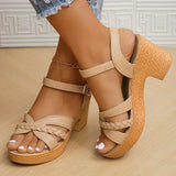 Viorica - Sandale Confortabile Cu Toc Bloc