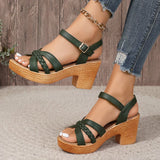 Viorica - Sandale Confortabile Cu Toc Bloc
