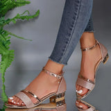 Georgiana - Sandale cu toc înalt confortabile elegante