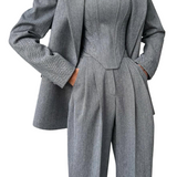 Dolce™ - Set de trei piese cu blazer cu dublă închidere