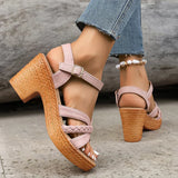 Viorica - Sandale Confortabile Cu Toc Bloc