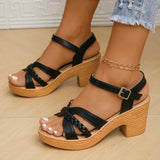 Viorica - Sandale Confortabile Cu Toc Bloc