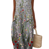 Nora™ | Rochie Midi cu Flori de Pă fields