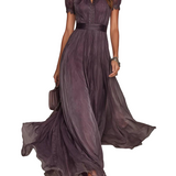 Ashley | Rochie Maxi din Șifon Vintage Elegantă