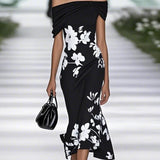 Dominika | Rochie elegantă cu imprimeu floral