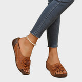Nicoleta - Sandale cu decupaj floral confortabile