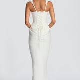Adelina | Rochie maxi cu decolteu pătrat