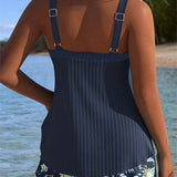 Lana® | Tankini cu dungi și șort de plajă din două piese
