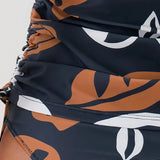 Isla | Set de tankini cu imprimeu de frunze tropicale