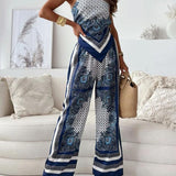 Helen | Set Elegant cu Talie Înaltă și Pantaloni pentru Vară