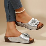 Nicoleta - Sandale cu decupaj floral confortabile