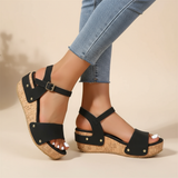 Narcisa - Sandale elegante cu talpă înaltă comfort
