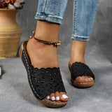Lavinia - Sandale cu Design Floral Chic