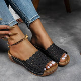 Lavinia - Sandale cu Design Floral Chic