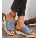 Talia - Sandale Confortabile Din Denim Aerisit