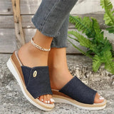 Talia - Sandale Confortabile Din Denim Aerisit