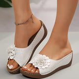 Nicoleta - Sandale cu decupaj floral confortabile