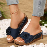 Nicoleta - Sandale cu decupaj floral confortabile